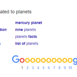 Google's related search terms