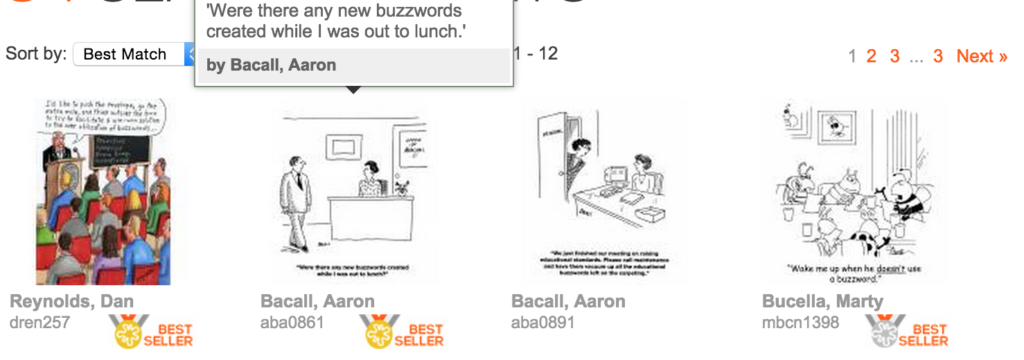 Buzz words cartoons