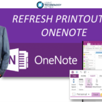 How to Refresh printout in OneNote