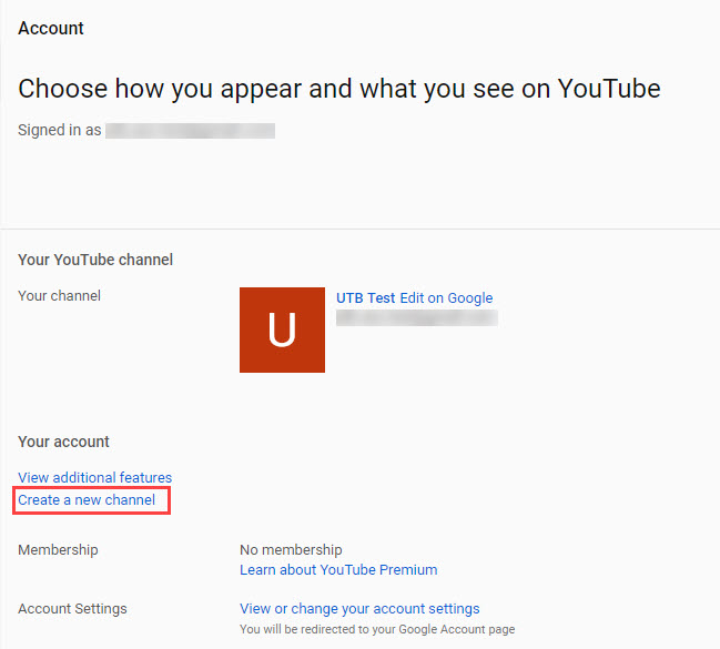 How to change  channel name without changing Google account