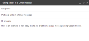 Gmail message