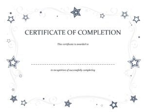 Certificate of completion - frills - jpg