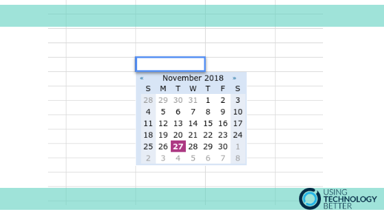 How To Get A Date Picker In A Google Sheets Cell Using Technology Better