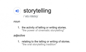 Don't write your stories - create them