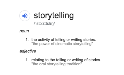 Don't write your stories - create them