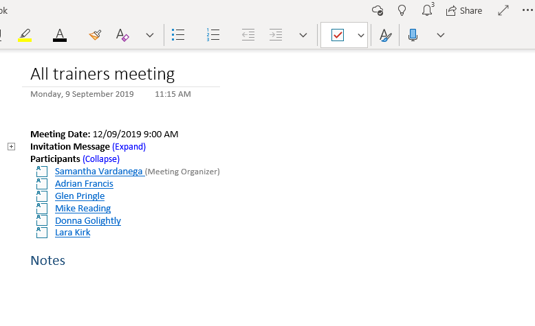 How to Manage Meeting Minutes with Microsoft Outlook & OneNote – Using  Technology Better