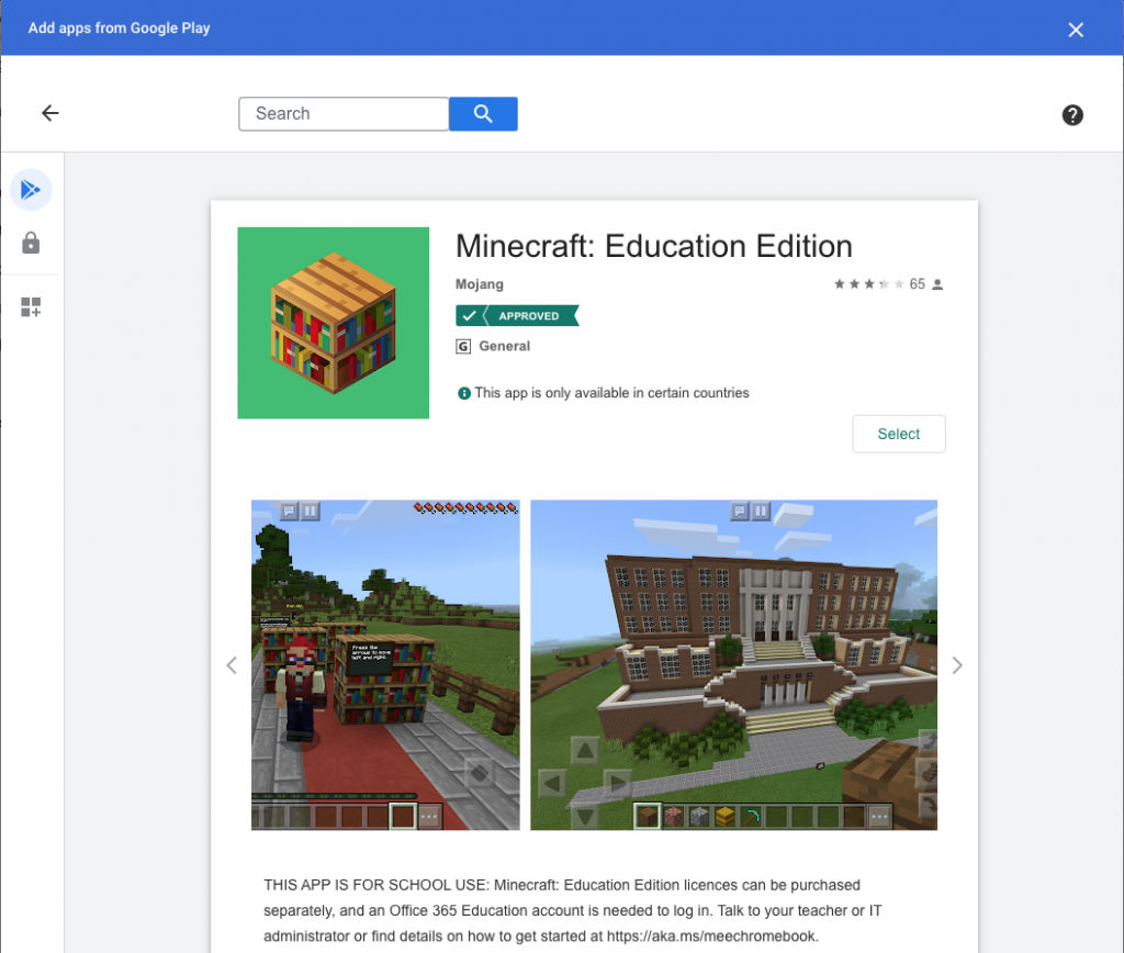 Minecraft: Education Edition Available on Chromebooks for Back to