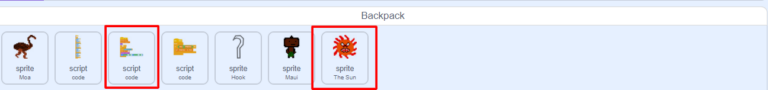 Scratch Sprites and Code