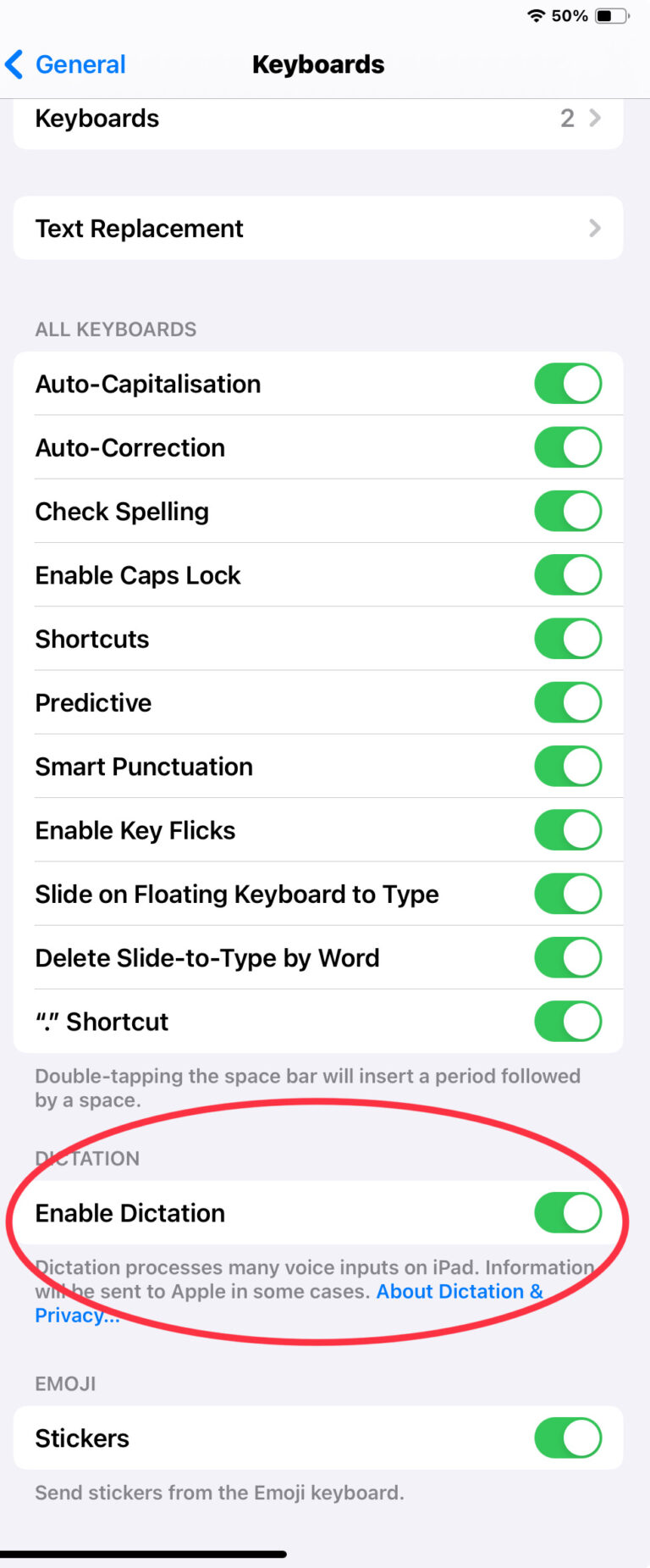 Dictation Accessibility