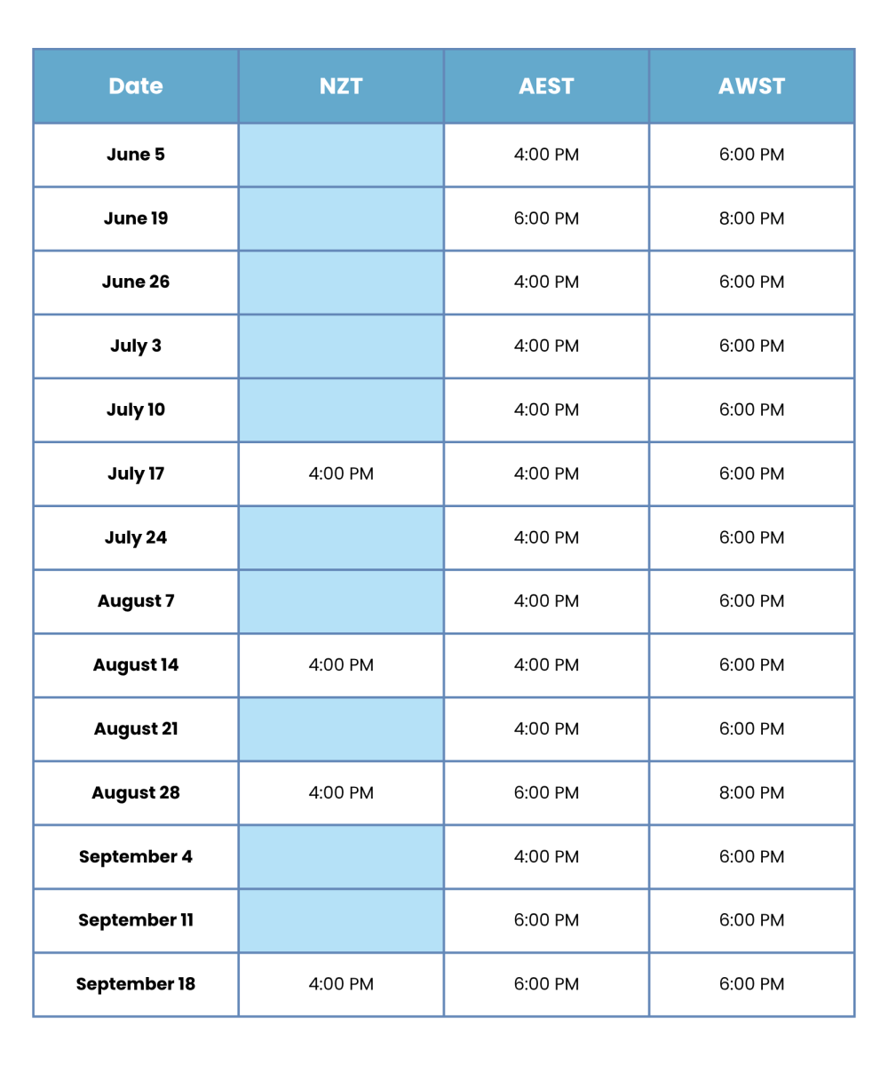 DT Hub Schedule 3